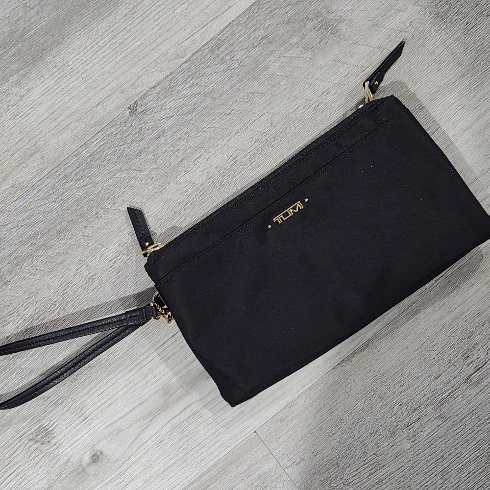 Tumi Black Wristlet Clutch